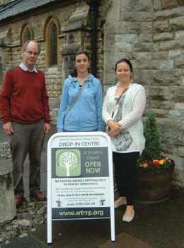 Us at the drop-in centre